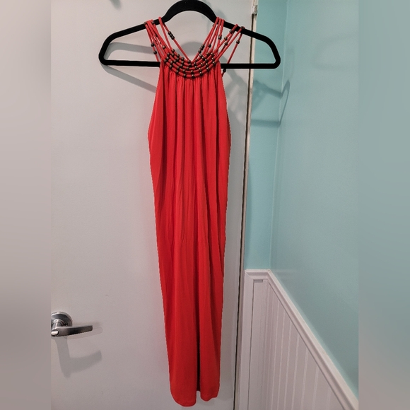 BCBG Max Azaria Aviana Crisscross back beaded dress - Picture 1 of 11